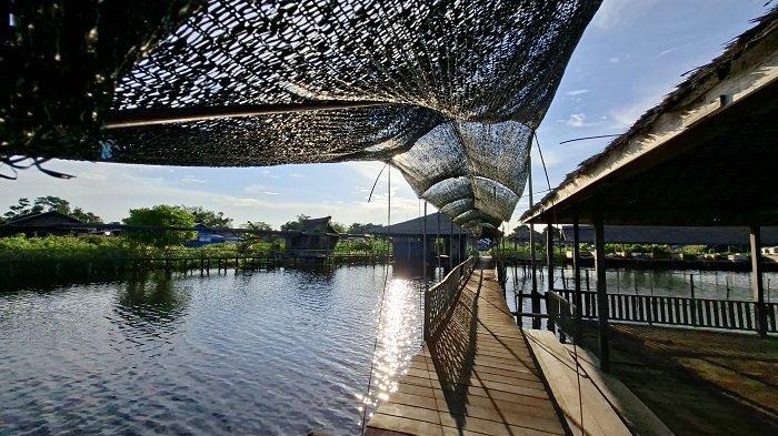 RUMAH TERAPUNG- Objek wisata rumah terapung di Desa Banyu Hirang, HSU akan dikembangkan lagi sebagai potensi daerah.