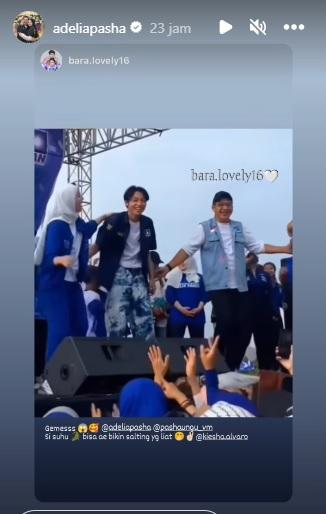 Perlakuan Adelia pada Anak Okie Agustina dan Pasha Ungu yakni Keisha Alvaro Terekam Kala Kampanye.