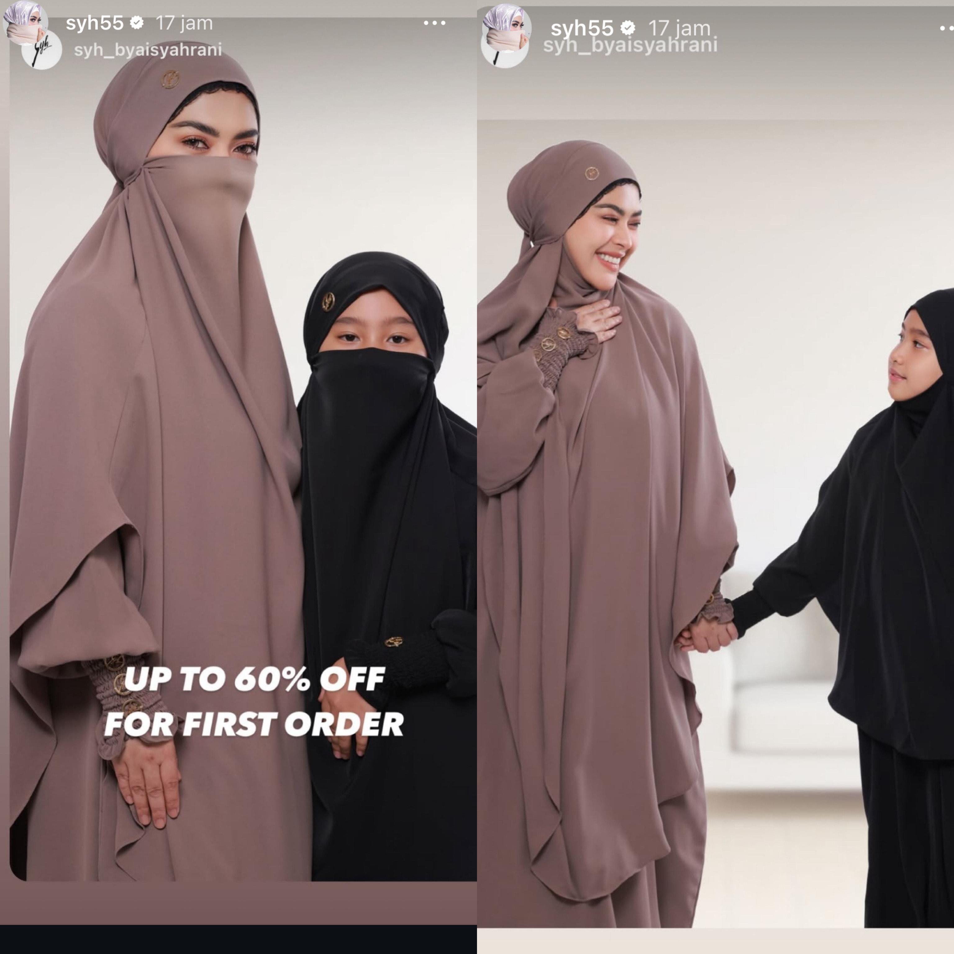 lihat foto Bisnis pakaian Aisyahrani banting harga.
