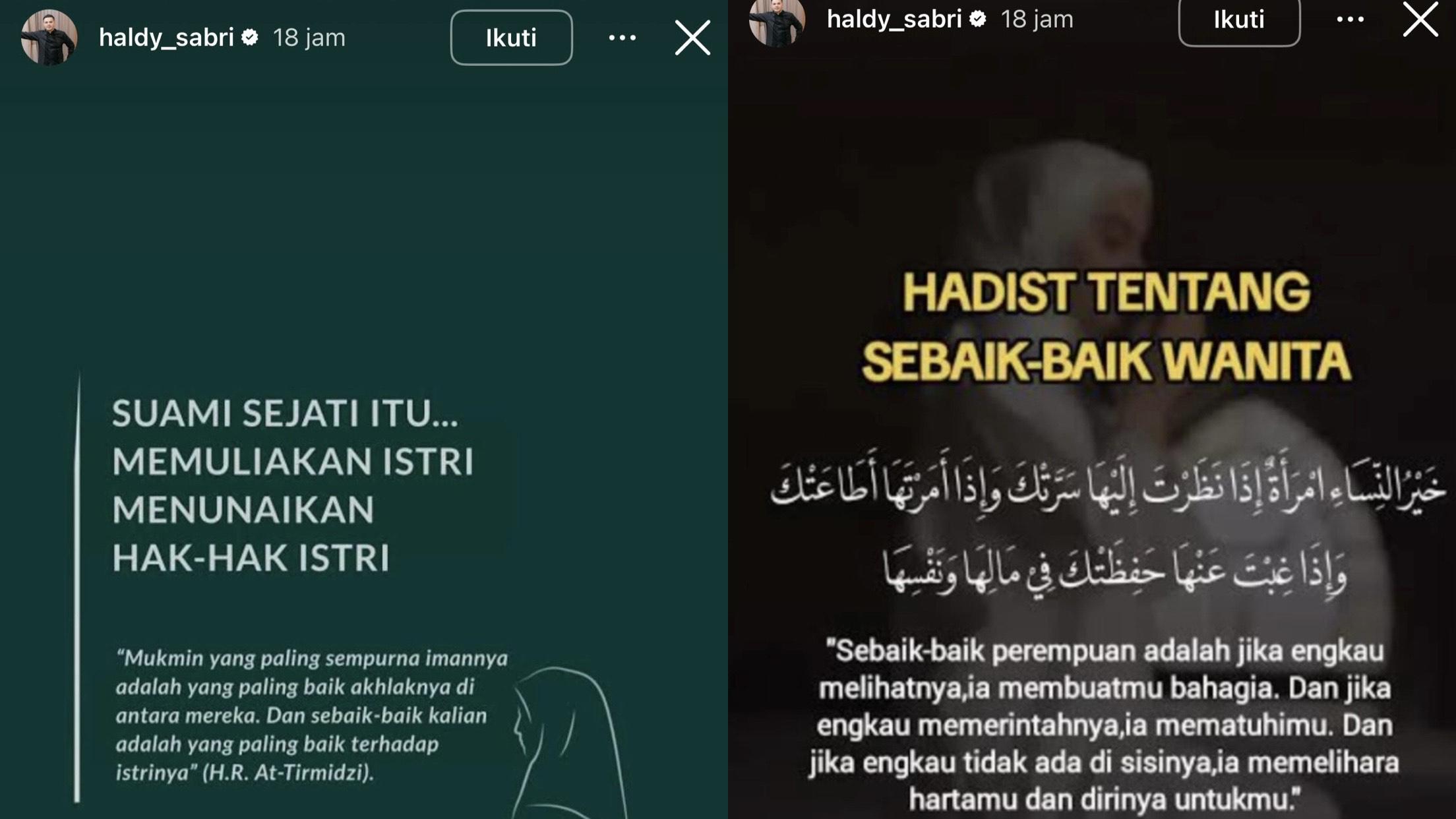 Postingan Haldy Sabri