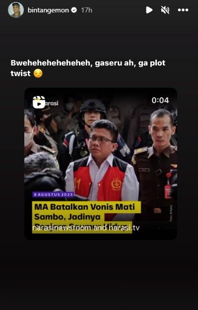 Postingan Bintang Emon soal hubungan Ferdy Sambo.
