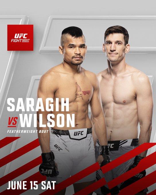 Siaran langsung Mola TV Jadwal Jeka Saragih vs Westin Wilson Minggu (16/6/2024) mulai tayang jam 03.00 WIB. Kartu pertarungan UFC Vegas 93 dan profil