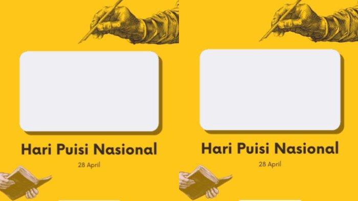 TWIBBON HARI PUISI- Setiap tanggal 28 April diperingati sebagai Hari Puisi Nasional. Berikut ini disajikan 20 kata ucapan selamat Hari Puisi Nasional 2025.
