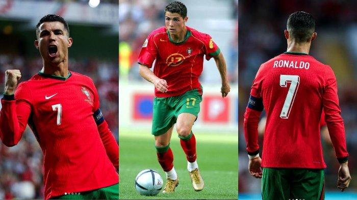 Kolase foto Cristiano Ronaldo.