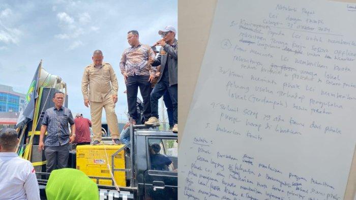 Aliansi Mahasiswa Cilegon Bersatu menyikapi tindakan aksi demonstrasi, yang diduga dilakukan empat oknum anggota DPRD Kota Cilegon bersama sejumlah ormas dan LSM ke PT Lotte Chemical.
