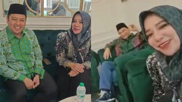 Bakal Calon Gubernur Banten, Ratu Ageng Rekawati kedapatan sedang berbincang hangat bersama Achmad Dimyati Natakusumah dan Arief Rachadiono Wismansyah.