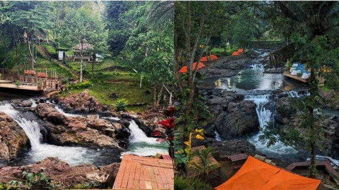 Keindahan Curug Leuwi Bumi, yang asyik buat camping.