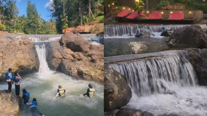 Kolase foto Curug Leuwi Bumi.