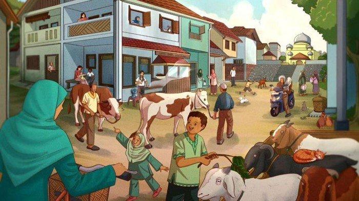 Poster Idul Adha.  Presiden Joko Widodo memposting poster 'Selamat Hari Raya Idul Adha 1444 H'. Postingan poster itu ada di media sosial Instagram.