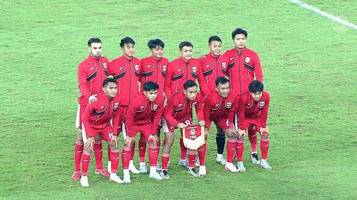 Foto kesebelasan Timnas Indonesia U23 saat Piala AFF U23 Tahun 2025.