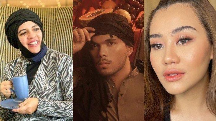 Kolase foto Geni Faruk, Thariq Halilintar dan Aaliyah Massaid.