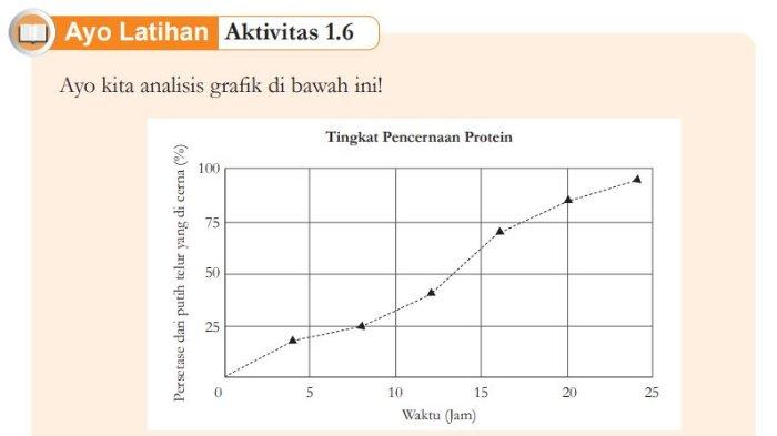 Grafik Tingkat Pencernaan Protein