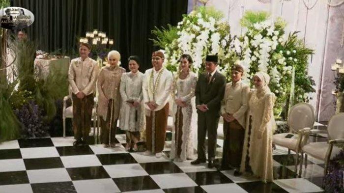 Hadiri akad pernikahan Thariq Halilintar dan Aaliyah Massaid, Jokowi dan Bambang Soesatyo jadi saksi.
