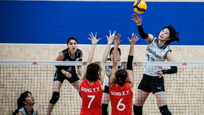 Hasil Volleyball Nations League (VNL) 2024 putri Rabu (15/5/2024) dini hari WIB. Korea, Italia, dan Belanda kompak menelan kekalahan