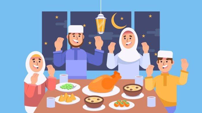 Ilustrasi buka puasa.