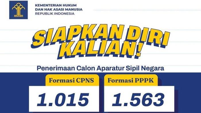 Kemenkumham Buka Formasi CPNS dan PPPK 2023, Lengkap dengan Link Jadwal