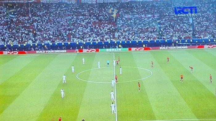 Kick off laga Final Euro 2024, antara Spanyol vs Inggris, resmi dimulai, Senin (15/7/2024), pukul 02.00 WIB.