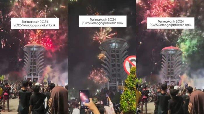 Detik-detik Puluhan Ribu Warga Cilegon Berkerumun di Tugu Baja: Rayakan Tahun Baru 2026