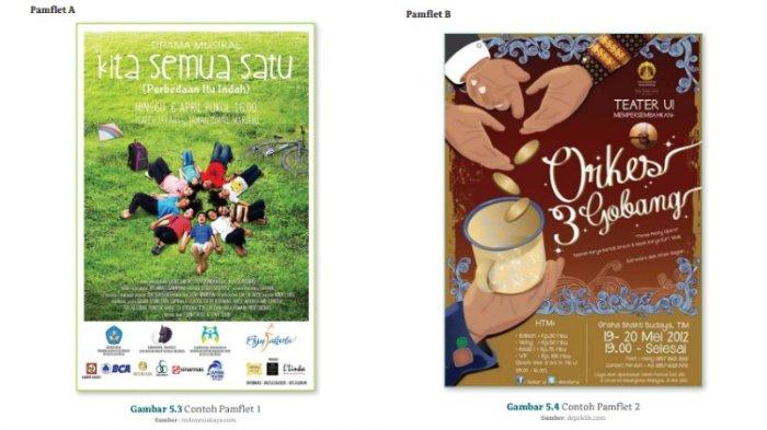 Gambar 5.3 Contoh Pamflet 1 dan Gambar 5.4 Contoh Pamflet 2