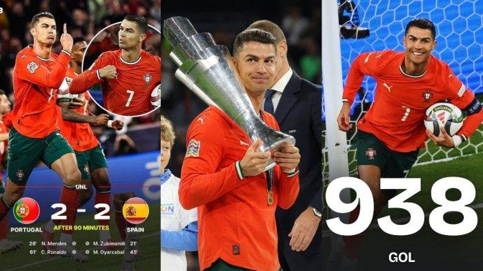 Cristiano Ronaldo atau CR7 kembali menunjukan tajinya di laga Final UEFA Nations League 2025 sebagai pencetak gol terbaik dan terbanyak sepanjang masa, dan menghantarkan Portugal ke tangga juara.