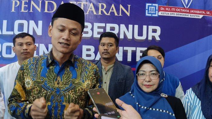 Pasangan Bakal Calon Bupati dan Wakil Bupati Pandeglang, Raden Dewi Setiani dan Iing Andri Supriadi.