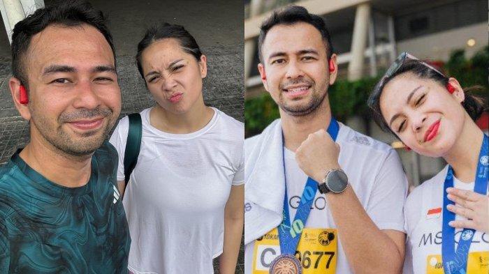 Kolase foto Raffi Ahmad dan Nagita Slavina.