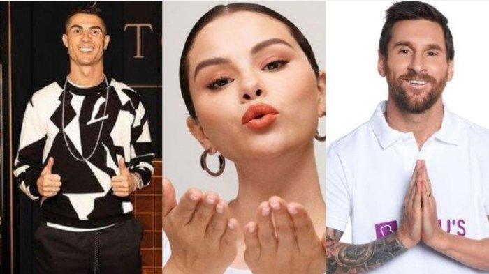 Selena Gomez masuk 3 besar manusia dengan jumlah Followers Instagram Terbanyak di Dunia.