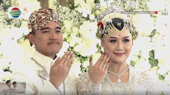Pernikahan Kaesang dan Erina Gudono.