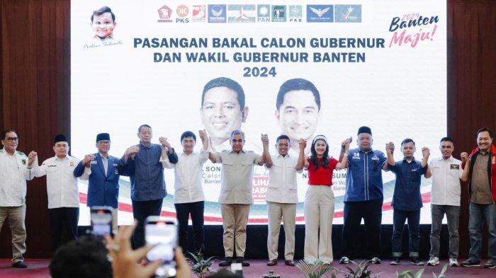 Sebanyak 10 partai politik bergabung untuk memenangkan pasangan Andra Soni-Dimyati Natakusumah di Pemilihan Kepala Daerah (Pilkada) Banten periode 2024-2029.