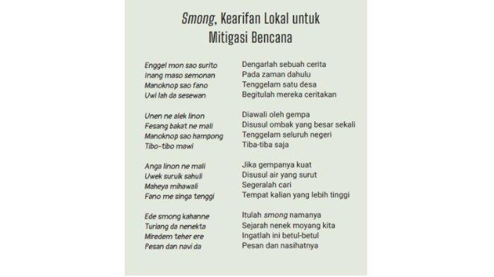 Smong, Kearifan Lokal untuk Mitigasi Bencana