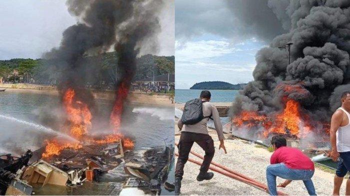 Sebuah speedboat yang ditumpangi Calon Gubernur (Cagub) Maluku Utara, Benny Laos, meledak pada Sabtu (12/10/2024).
