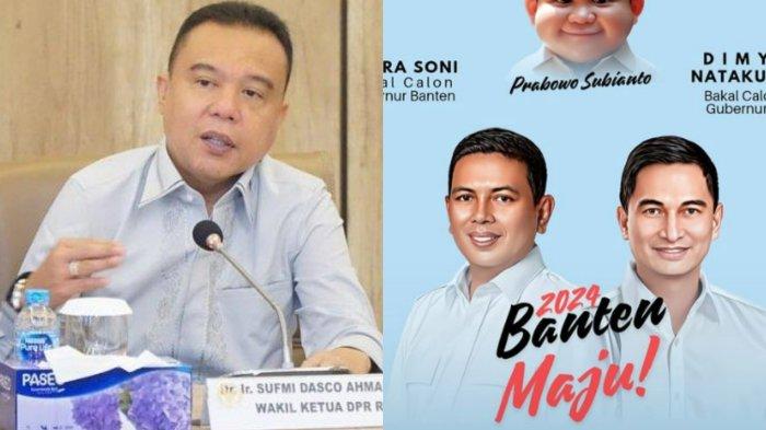 Ketua Harian dan Wakil Ketua Umum DPP Partai Gerindra, Sufmi Dasco Ahmad umumkan duet Andra Soni - Achmad Dimyati Natakusumah pada Pilgub Banten 2024.