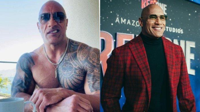 Kolase foto Dwayne Johnson atau The Rock