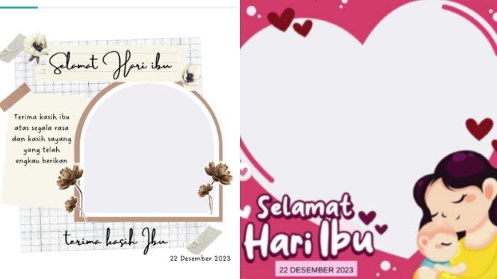 Twibbon Hari Ibu 22 Desember 2023 tanpa logo instansi paling baru.