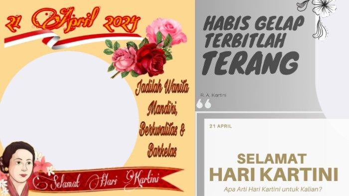 Twibbon Hari Kartini 21 April 2024.