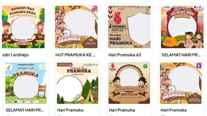 Bagikan foto-foto menggunakan Twibbon Hari Pramuka 2024 dari link berikut ini ke media sosial.