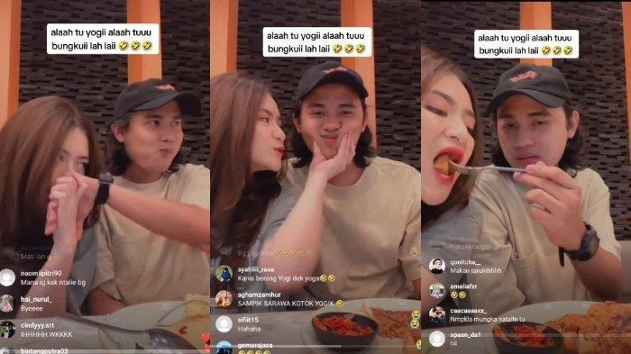 Video kemesraan Nathalie Holscher dan Yogi Ilham yang viral. Tak segan saling cium tangan hingga gelendotan manja.