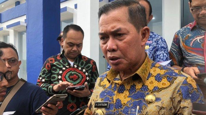 Wali Kota Serang Syafrudin saat memberikan keterangan pers, Jumat (3/2/2023).