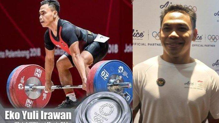 Lifter Eko Yuli Irawan saat menyumbang medali perak di Olimpiade Tokyo 2020. Eko Yuli Irawan akan kembali tampil di Olimpiade Paris 2024.