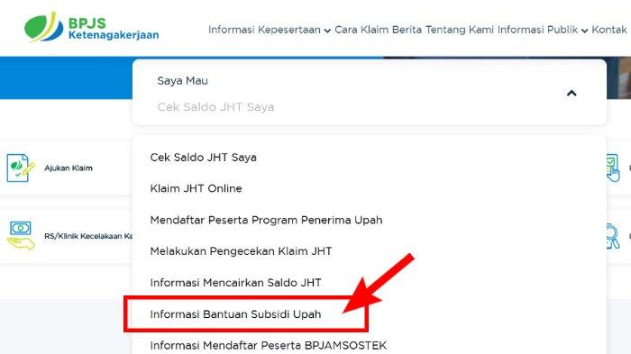 BSU 2025 - Tangkapan layar situs bpjsketenagakerjaan.go.id, Rabu (4/6/2025). Informasi Bantuan Subsidi Upah (BSU) tahun 2025 bisa dicek melalui laman bpjsketenagakerjaan.go.id.(BPJS Ketenagakerjaan)