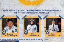 Tiga lurah-kepala desa dari Provinsi Banten yang mengikuti Paralegal Justice Award 2024.