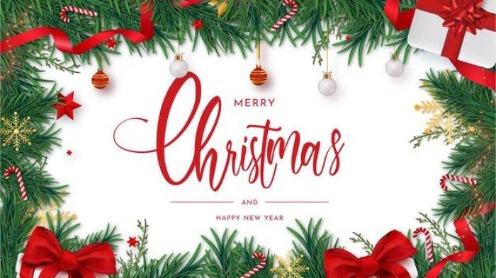Ilustrasi - poster ucapan selamat Natal