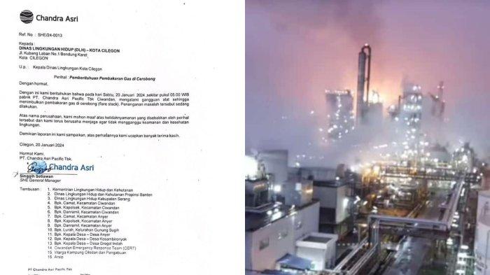 Sejumlah warga Kota Cilegon mengungsi setelah adanya bau menyengat gas kimia diduga berasal dari PT Chandra Asri