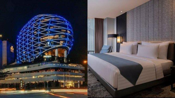 Kolase foto gedung dan kamar Hotel JHL Solitaire Gading Serpong.