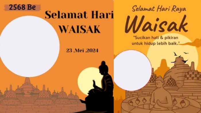 Kumpulan Twibbon Hari Raya Waisak 2568 BE yang bisa diunduh secara gratis.
