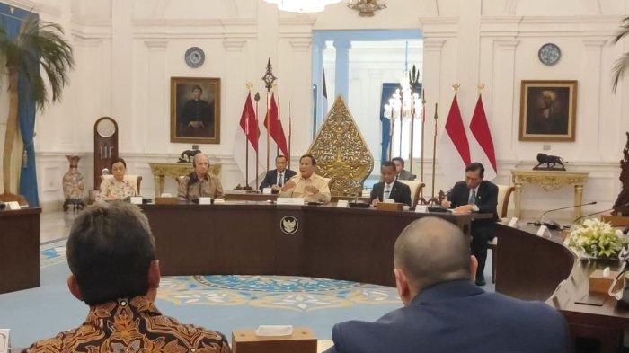 Presiden Prabowo Subianto menerima sejumlah konglomerat kakap di Istana Kepresidenan, Jakarta, (7/3/2025).