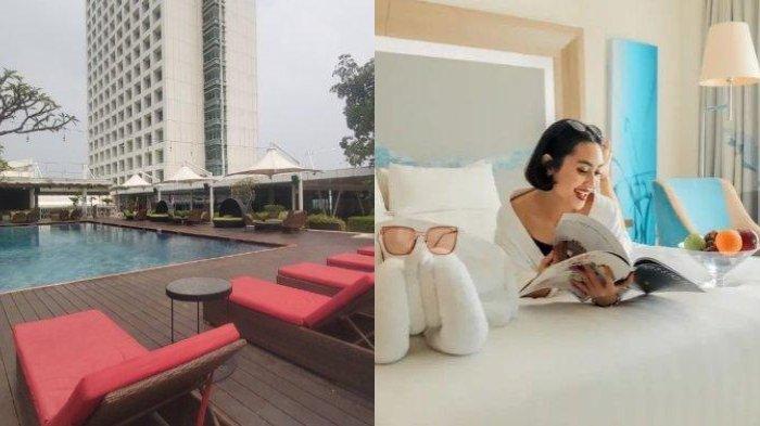 Fasilitas kolam renang dan kamar Novotel Tangerang yang tampak mewah dan elegan.