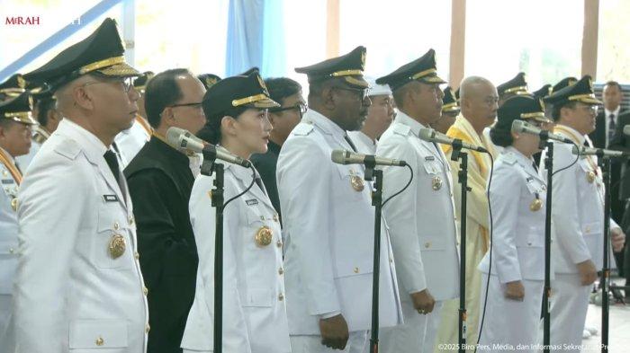 PELANTIKAN KEPALA DAERAH - Berikut ini gaji dan tunjangan yang akan diterima oleh para kepala dan wakil kepala daerah yang telah dilantik secara serentak hari ini, di Istana Kepresidenan Jakarta, Kamis (20/2/2025).