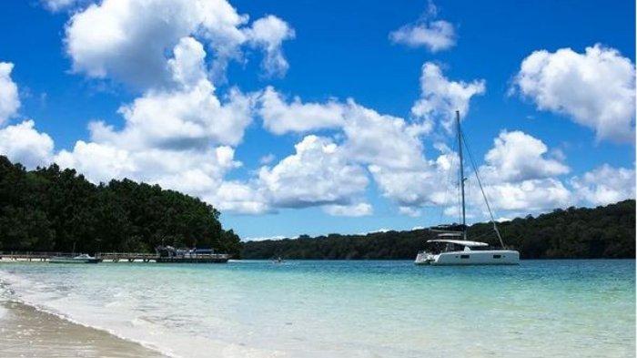 Pulau Peucang di Taman Nasional Ujung Kulon Kabupaten Pandeglang, Provinsi Banten tampak begitu indah.