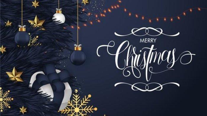 Ilustrasi - poster ucapan selamat Natal 2021